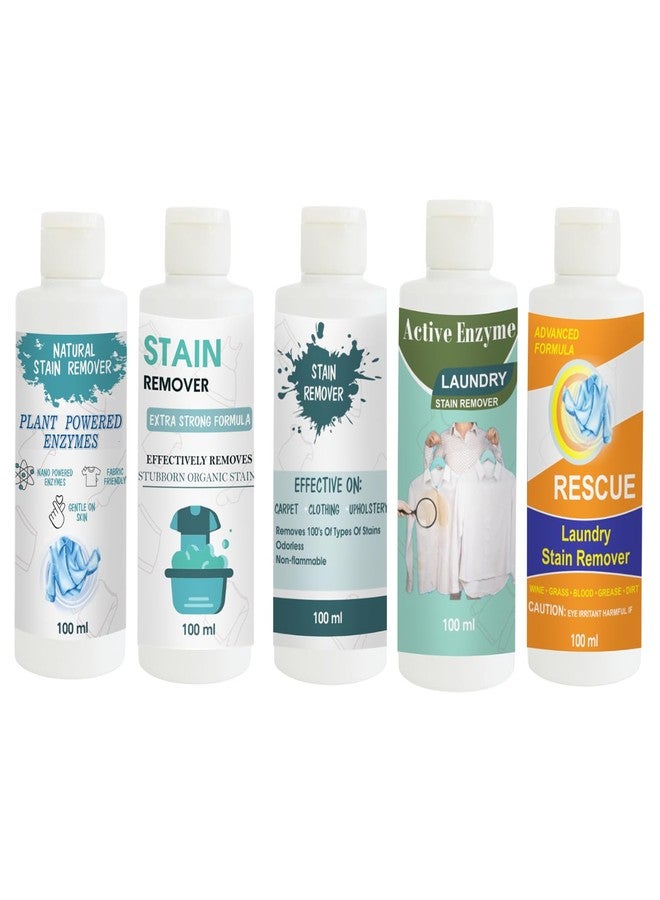 مجموعة مزيلات بقع توفوس: مزيل بقع القميص، والدمية، والسماء، والفستق، والبرتقال | محلول تنظيف متعدد الأسطح للملابس والأقمشة والمفروشات (100 غرام لكل عبوة) - Image 1